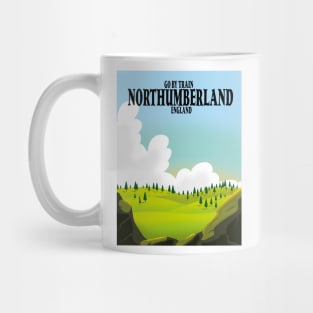 Northumberland england vacation poster. Mug